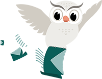 Illustration af SuperOffice-maskot Hugo