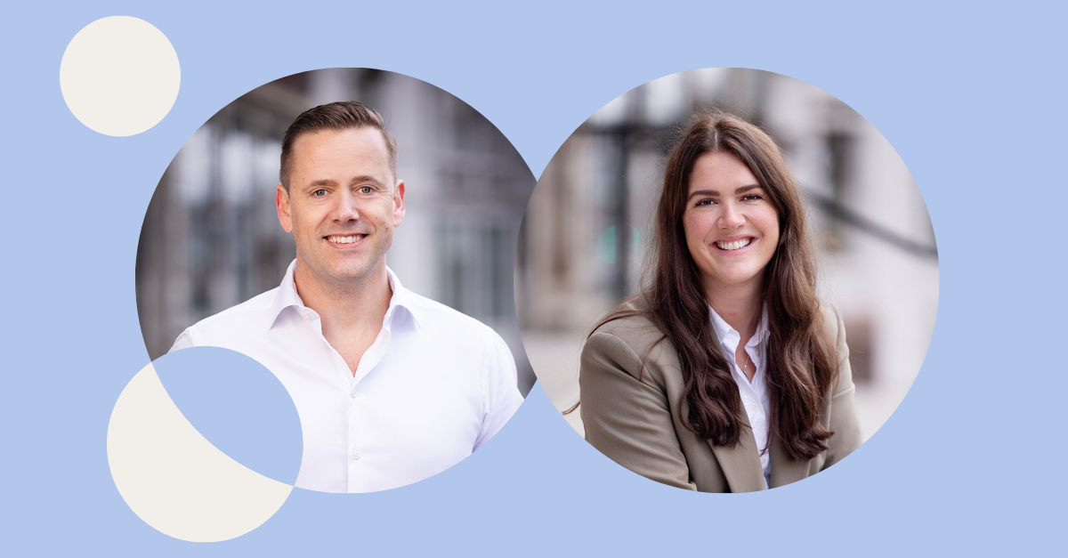 Foto af Lars Engbork, Group CEO og Bettina Isabelle Berntsen, Group CMO 