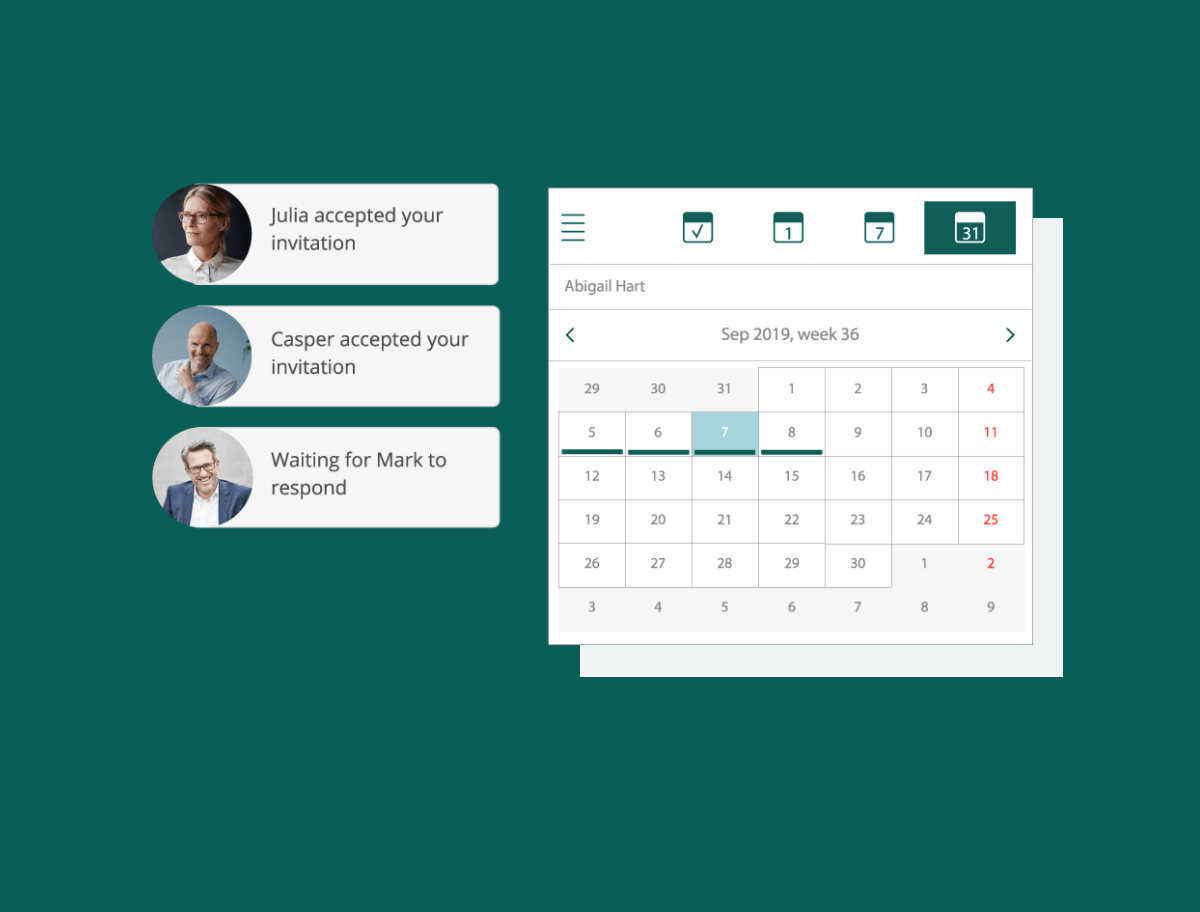  SuperOffice kalender dashboard